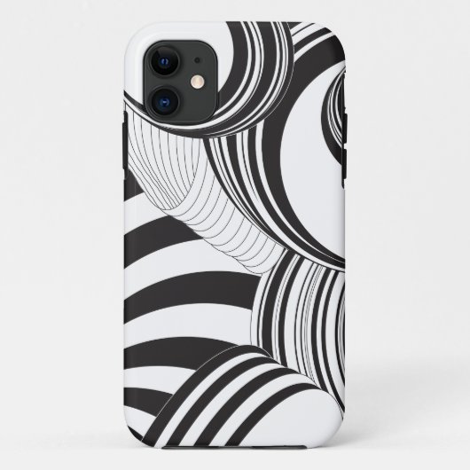 Zwarte Abstracte telefoontas Case-Mate iPhone Case (Achterkant)