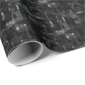 Zwarte Abstracte Verf  Cadeaupapier (Rol Hoek)