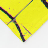 Zwarte abstracte verfdruppels op een heldere kleur fleece deken (Hoek)