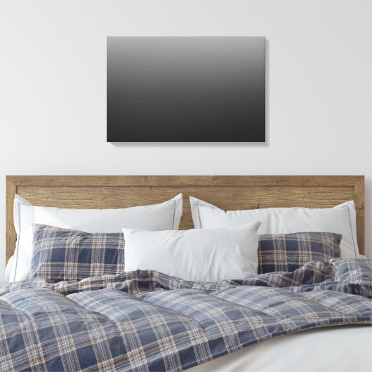 Zwarte achtergrond canvas afdruk (Insitu (Slaapkamer))