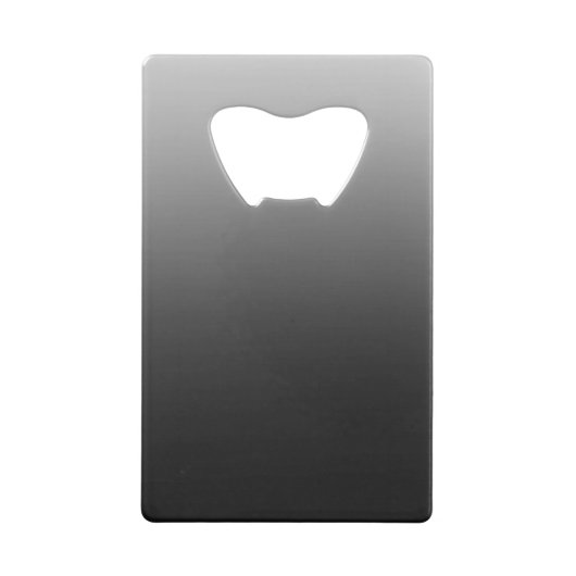 Zwarte achtergrond creditkaart flessenopener (Achterkant)