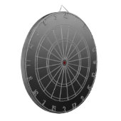 Zwarte achtergrond dartbord (Voorkant Links)