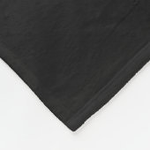 Zwarte achtergrond fleece deken (Hoek)