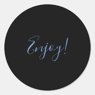 Zwarte achtergrond Geniet van Sticker
