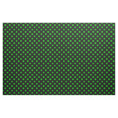 Zwarte Achtergrond Groene Stippen Stof (Yard (91,4 cm))