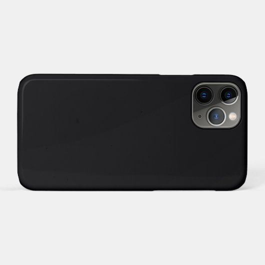 Zwarte achtergrond iPhone 11 Pro Hoesje - Slank de (Achterkant (horizontaal))