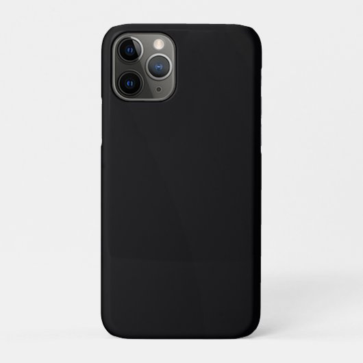 Zwarte achtergrond iPhone 11 Pro Hoesje - Slank de (Achterkant)