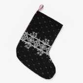 zwarte achtergrond kleine kerstsok (Voorkant (Hangend))