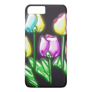 Zwarte achtergrond kleurrijke Abstracte Retro Flow Case-Mate iPhone Case