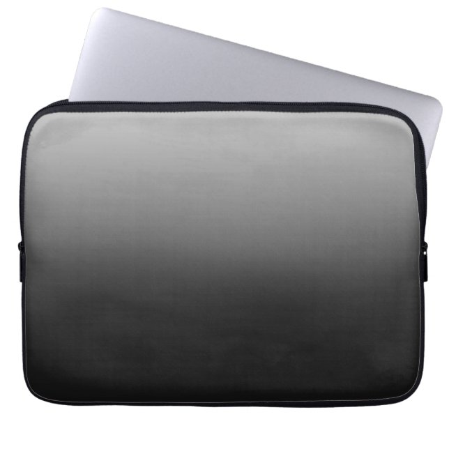 Zwarte achtergrond laptop sleeve (Voorkant)