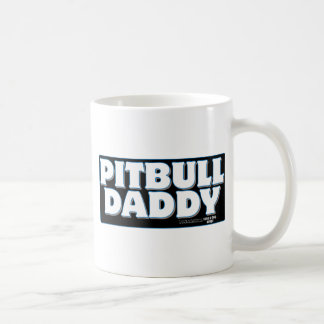 Zwarte achtergrond PITBULL DADDY Koffiemok