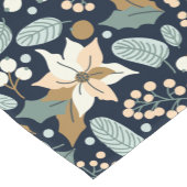 Zwarte achtergrond Poinsettia wintervakantie Korte Tafelloper (Hoek)