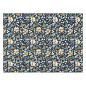 Zwarte achtergrond Poinsettia wintervakantie Tafelkleed (Voorkant (Horizontaal))