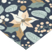 Zwarte achtergrond Poinsettia wintervakantie Tafelkleed (Gekanteld)