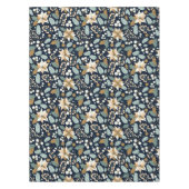 Zwarte achtergrond Poinsettia wintervakantie Tafelkleed (Voorkant)