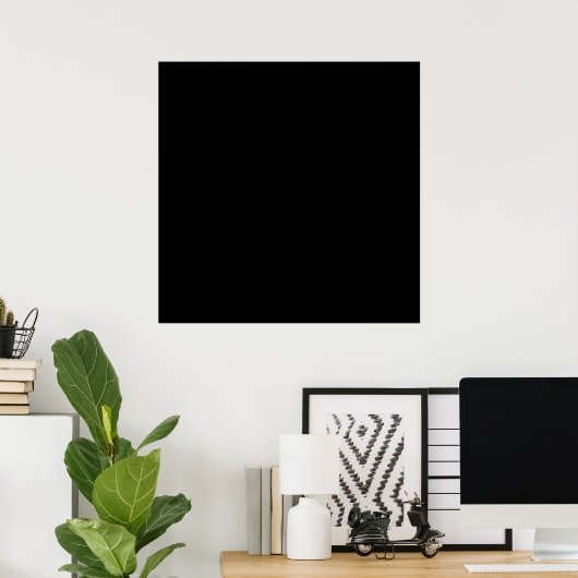 Zwarte achtergrond poster (Thuiskantoor)