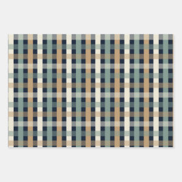 Zwarte achtergrond van Poinsettia plaid Inpakpapier Vel