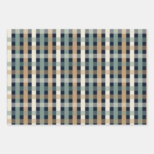 Zwarte achtergrond van Poinsettia plaid Inpakpapier Vel (Voorkant)