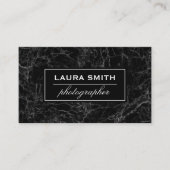 Zwarte achtergrond visitekaartje (Voorkant)
