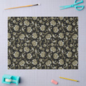 Zwarte achtergrond voor Faux Gold en Glitter Damas Tissuepapier (Craft)