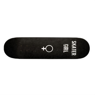 Zwarte achtergrond, Vrouw symbool, Skater, meisje Persoonlijk Skateboard