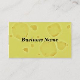 Zwarte achtergrond Zwitserse kaas Visitekaartje