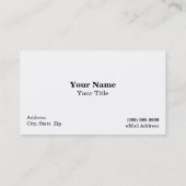 Zwarte achtergrond Zwitserse kaas Visitekaartje (Achterkant)