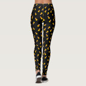 zwarte-achtergrondsnoepmaïs leggings (Achterkant)