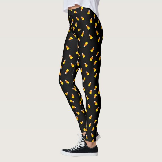 zwarte-achtergrondsnoepmaïs leggings (Links)