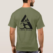 Zwarte actie sequentie. Kunst van Chloé Kesshoo T-shirt (Achterkant)