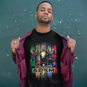 Zwarte Adam-tekens in stripes T-shirt