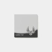 Zwarte Adelaar met Twee Koppen Post-it® Notes (Voorkant)