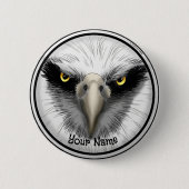 Zwarte Adelaar  Ronde Button 5,7 Cm (Voorkant)