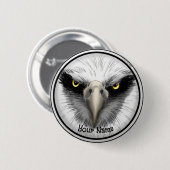 Zwarte Adelaar  Ronde Button 5,7 Cm (Voorkant /achterkant)