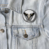 Zwarte Adelaar  Ronde Button 5,7 Cm (In situ)