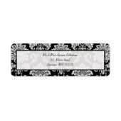  zwarte Adresetiketten Etiket (Voorkant)