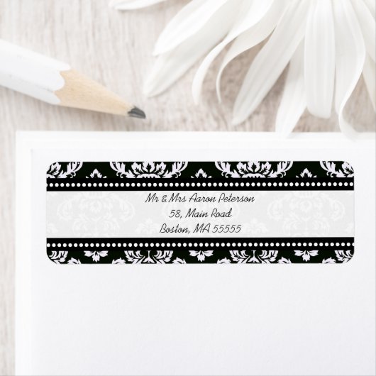  zwarte Adresetiketten Etiket (Insitu)