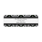  zwarte Adresetiketten Etiket (Voorkant)