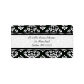 zwarte Adresetiketten Etiket (Voorkant)