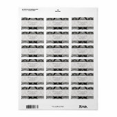  zwarte Adresetiketten Etiket (Full Sheet)