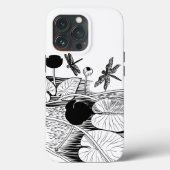 Zwarte afbeelding met waterlijm Case-Mate iPhone case (Achterkant)