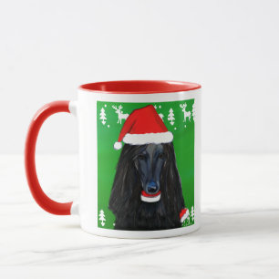 Zwarte Afghaanse windhond Mok