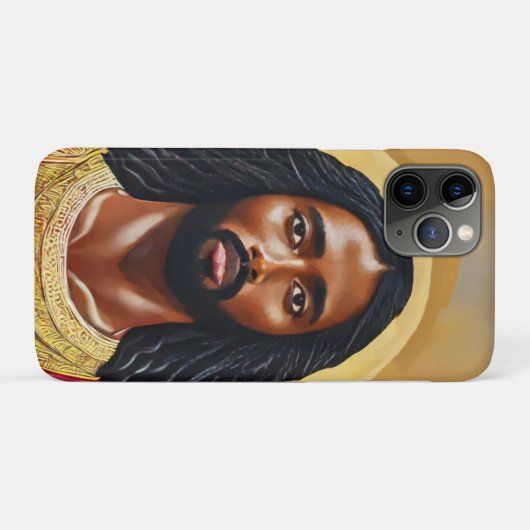 Zwarte Afrikaanse Jezus Christus Religieuze Kunst Case-Mate iPhone Case (Achterkant (horizontaal))