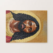 Zwarte Afrikaanse Jezus Christus Religieuze Kunst Legpuzzel (Horizontaal)