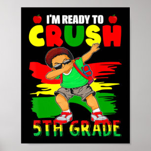 Zwarte Afrikaanse jongens van de vijfde klas Terug Poster