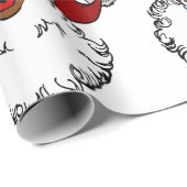 zwarte afrikaanse kerstman cadeaupapier (Rol Hoek)