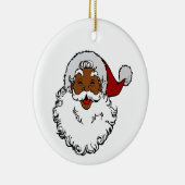 zwarte afrikaanse kerstman keramisch ornament (Rechts)