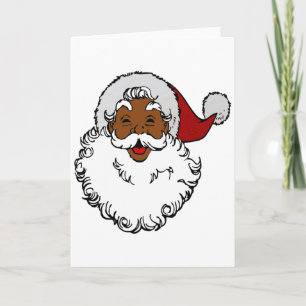 zwarte afrikaanse kerstman kerstfeest