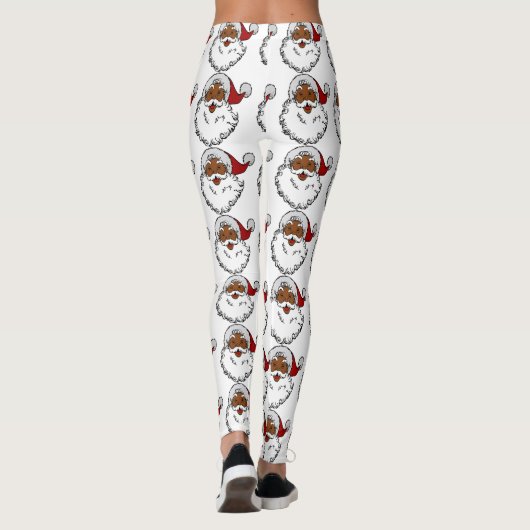 zwarte afrikaanse kerstman leggings (Achterkant)