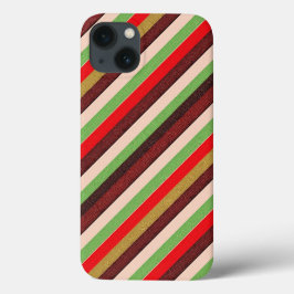 Zwarte Afrikaanse kleuren glinsterende strepen Case-Mate iPhone Case